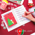 Cuaderno de Navidad A5 Simple Encantador Cuaderno Estudiante